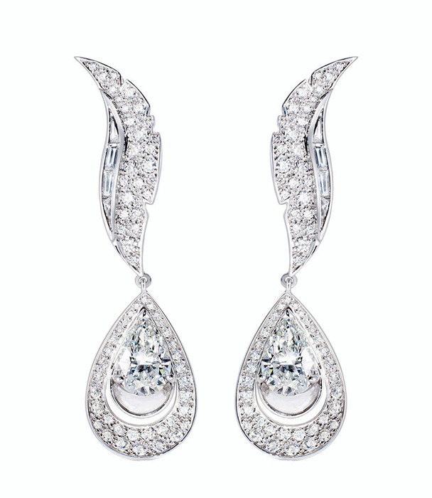Boucheron Bouquet D’Ailles 鑽石耳環,價格電洽。